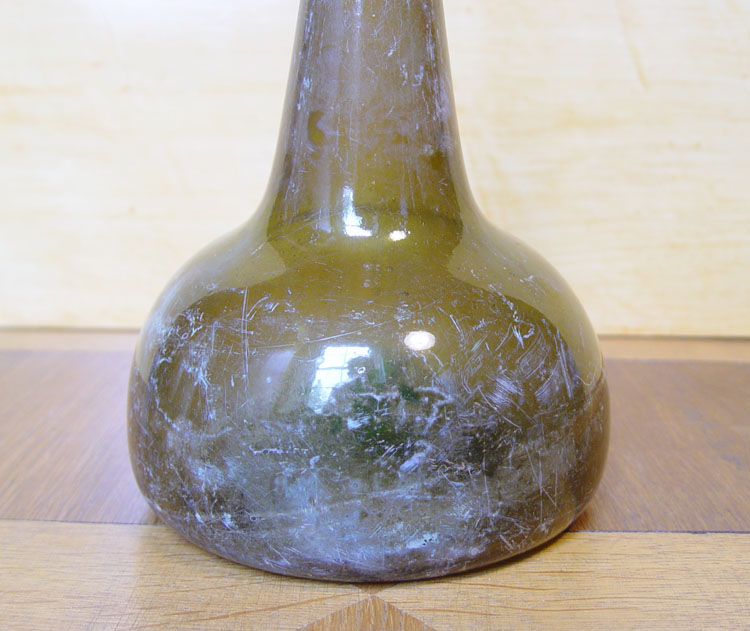 Perfect Dutch/English Wine Bottle 18th C. Excavated  